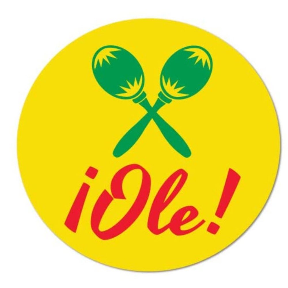 500 ¡Ole! Mexican Cinco de Mayo wafer Stickers - Picture 5 of 6
